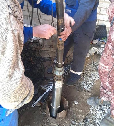 замена водоподъемной трубы